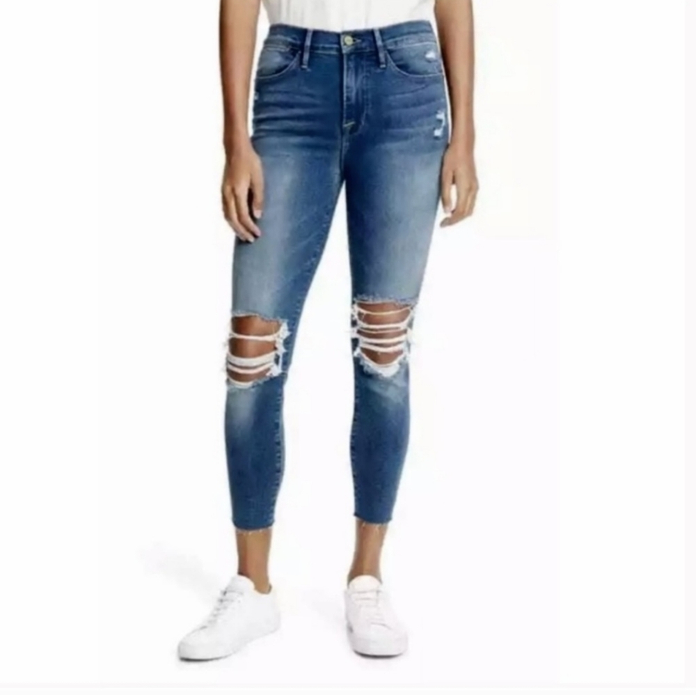 Frame Le High Skinny Crop